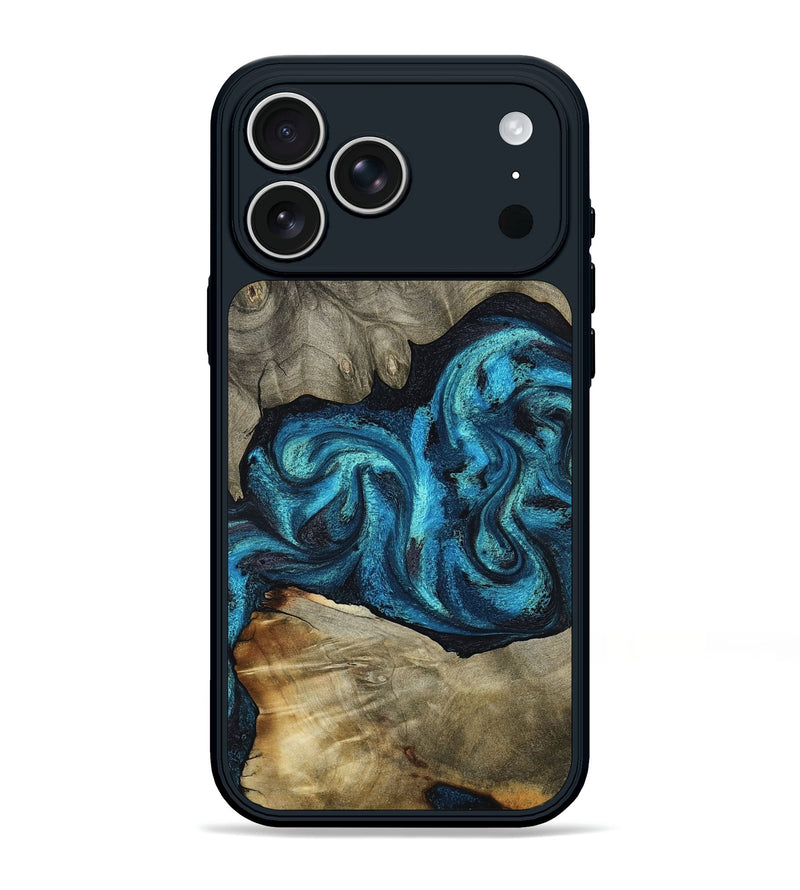 iPhone 17 Pro Max Wood Phone Case - Alanna (Blue, 798159)