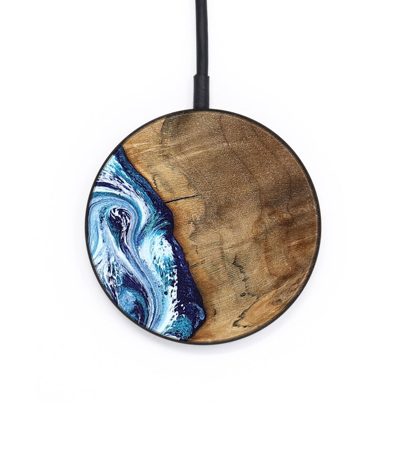 Circle Wood Wireless Charger - Lonnie (Blue, 798160)