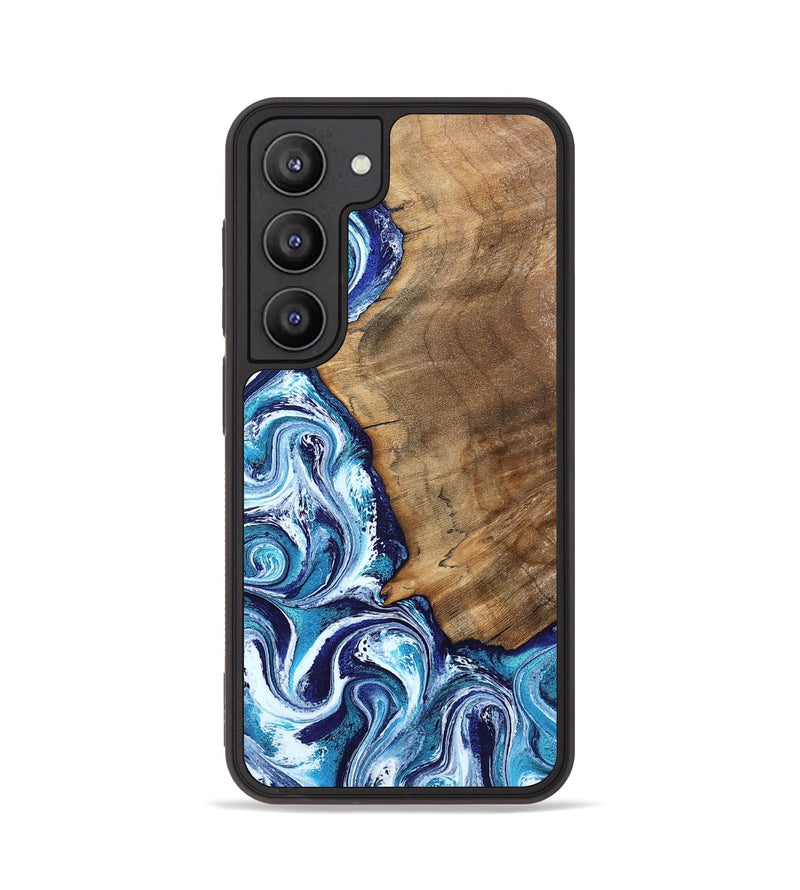 Galaxy S23 Wood Phone Case - Lonnie (Blue, 798160)