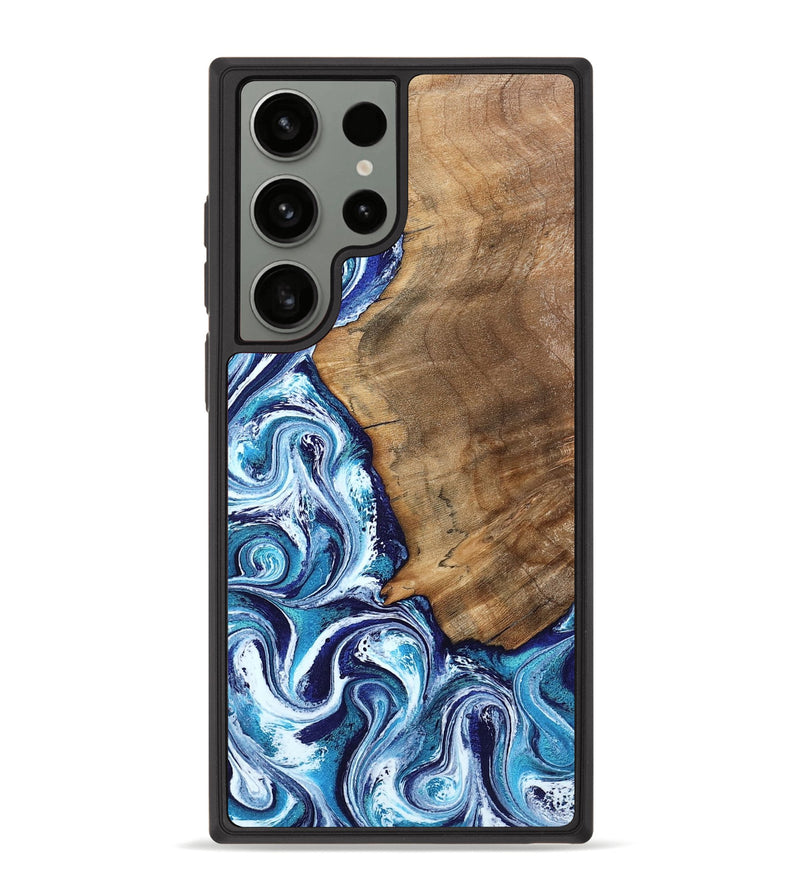 Galaxy S23 Ultra Wood Phone Case - Lonnie (Blue, 798160)
