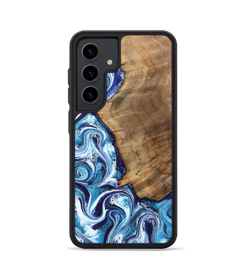 Galaxy S24 Wood Phone Case - Lonnie (Blue, 798160)