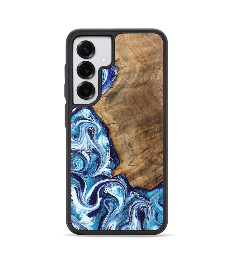Galaxy S25 Wood Phone Case - Lonnie (Blue, 798160)