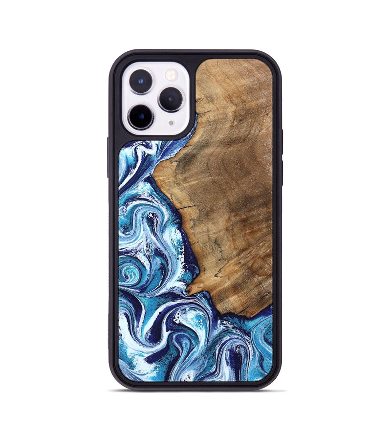 iPhone 11 Pro Wood Phone Case - Lonnie (Blue, 798160)