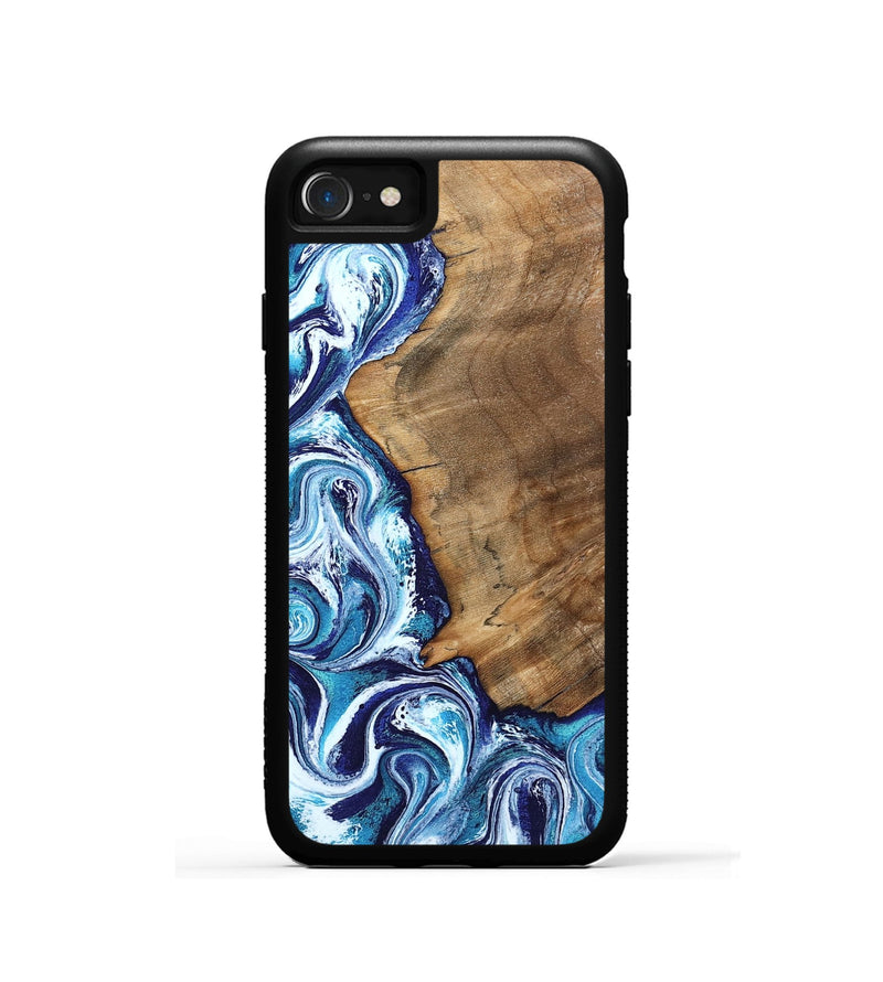 iPhone SE Wood Phone Case - Lonnie (Blue, 798160)