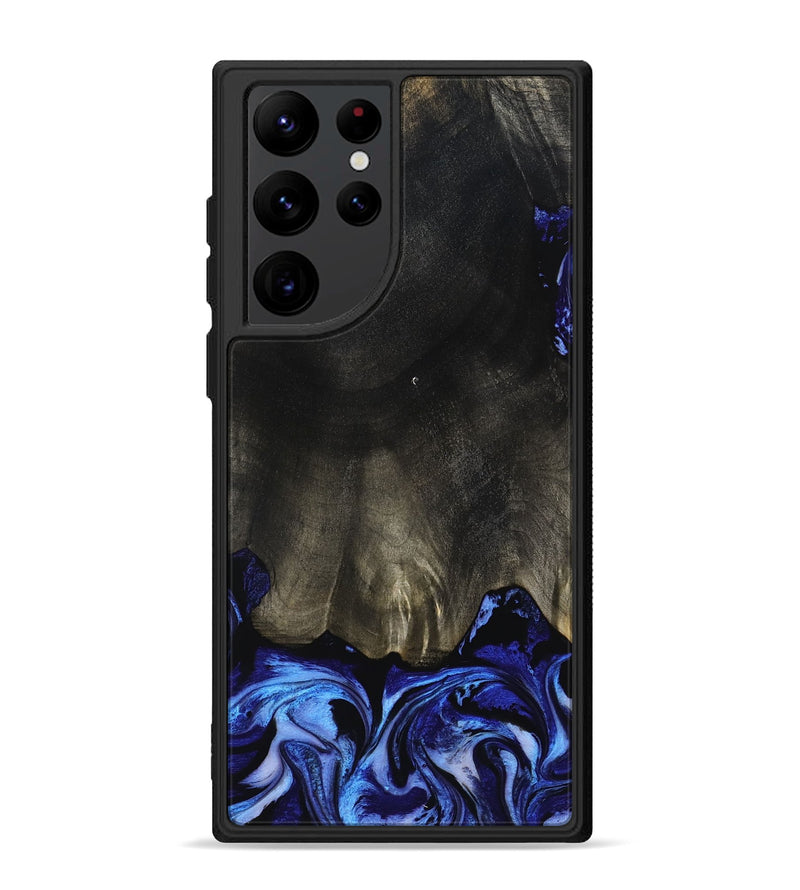 Galaxy S22 Ultra Wood Phone Case - Addilyn (Blue, 798161)