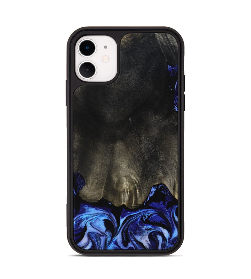 iPhone 11 Wood Phone Case - Addilyn (Blue, 798161)