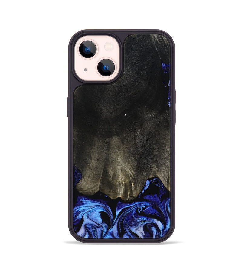 iPhone 14 Wood Phone Case - Addilyn (Blue, 798161)
