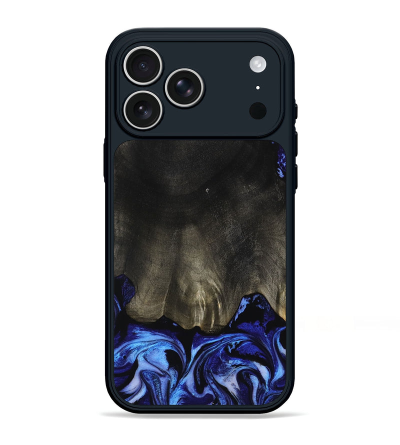 iPhone 17 Pro Max Wood Phone Case - Addilyn (Blue, 798161)