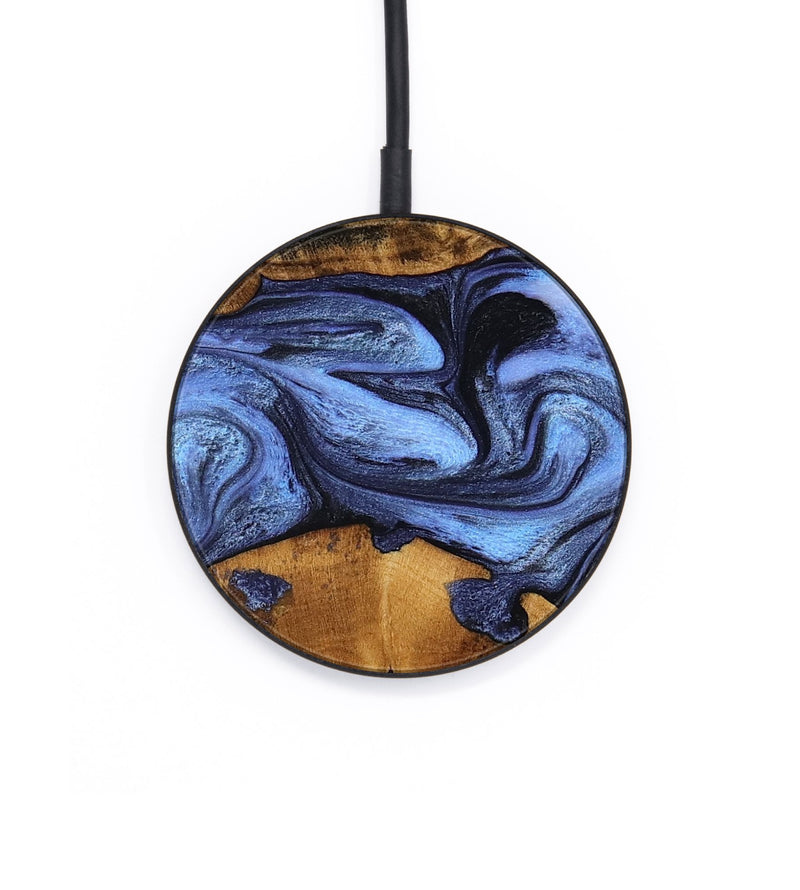 Circle Wood Wireless Charger - Waldo (Blue, 798164)