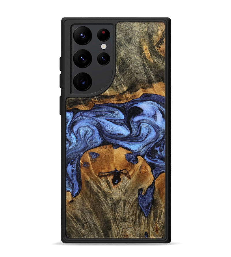 Galaxy S22 Ultra Wood Phone Case - Waldo (Blue, 798164)
