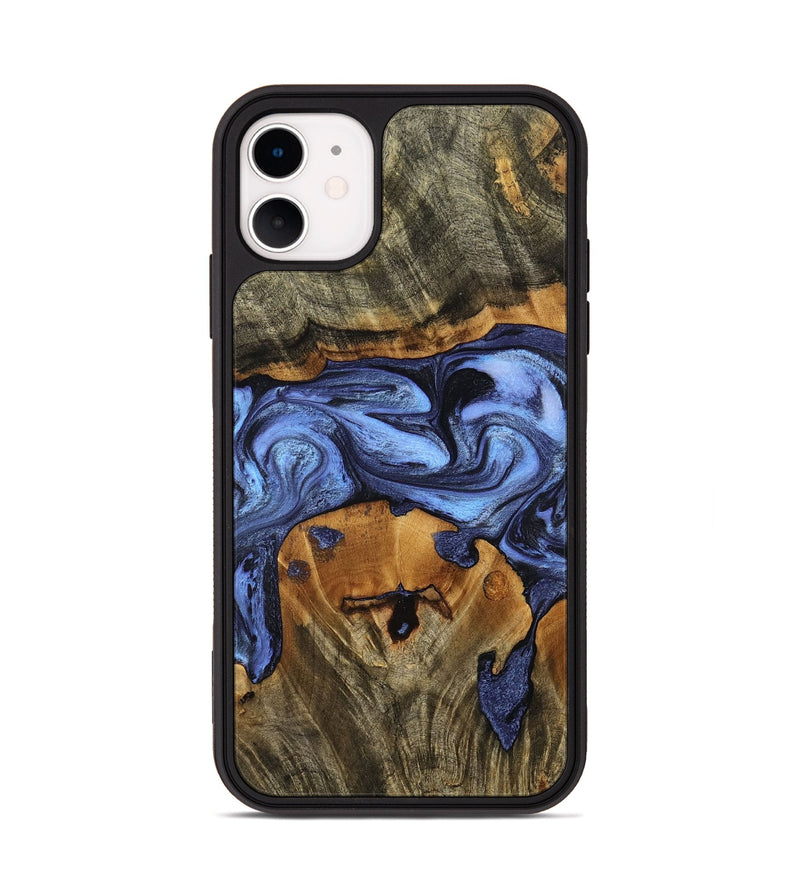 iPhone 11 Wood Phone Case - Waldo (Blue, 798164)