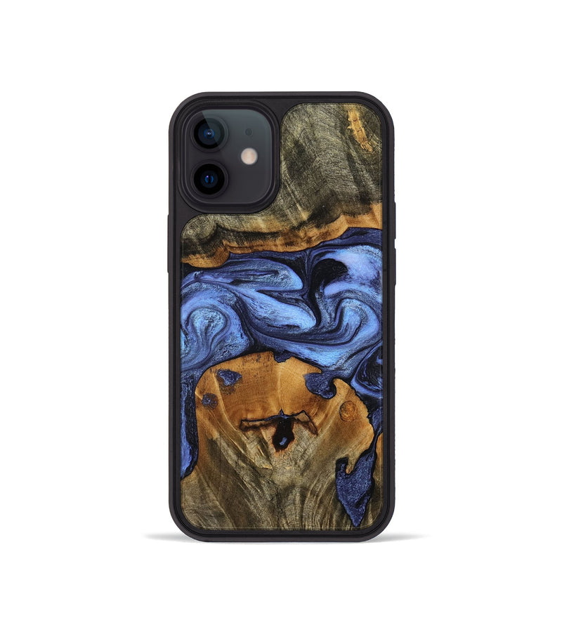 iPhone 12 mini Wood Phone Case - Waldo (Blue, 798164)