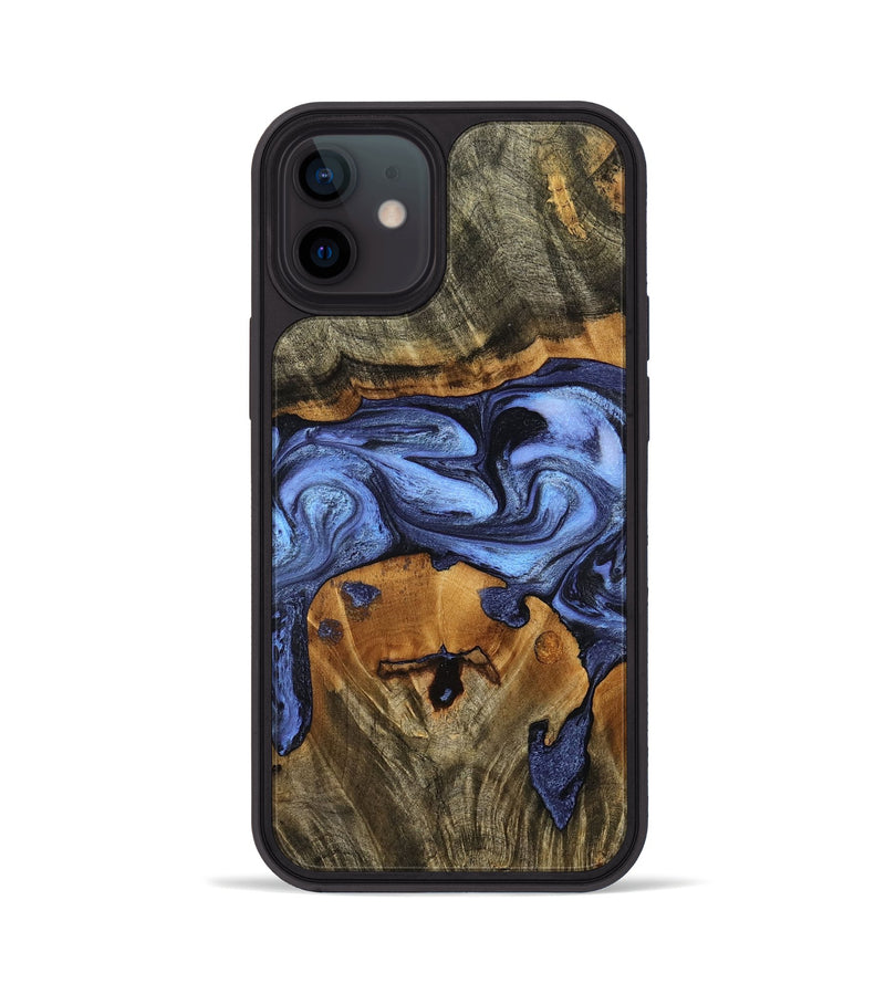iPhone 12 Wood Phone Case - Waldo (Blue, 798164)