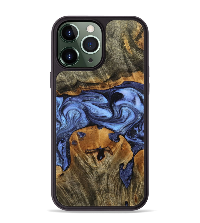 iPhone 13 Pro Max Wood Phone Case - Waldo (Blue, 798164)