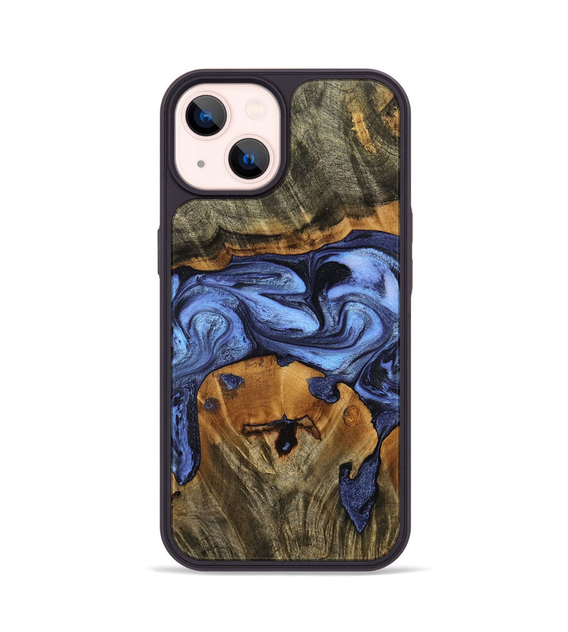 iPhone 14 Wood Phone Case - Waldo (Blue, 798164)