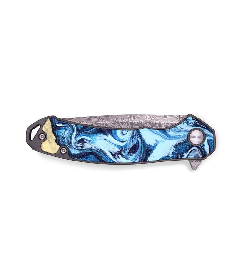 EDC Wood Pocket Knife - Taytum (Blue, 798172)
