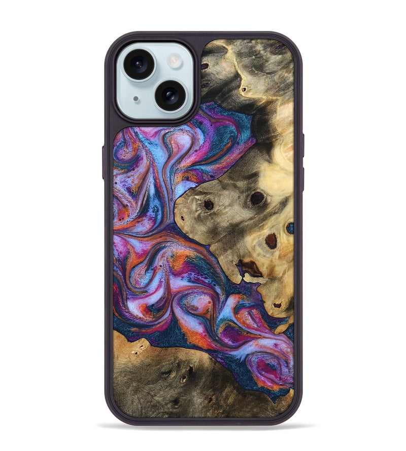 iPhone 15 Plus Wood Phone Case - Verdie (Blue, 798173)