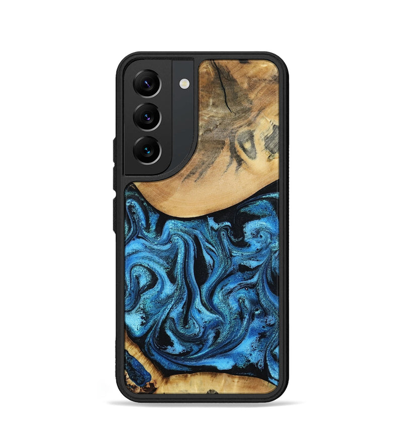 Galaxy S22 Wood Phone Case - Lenna (Blue, 798176)