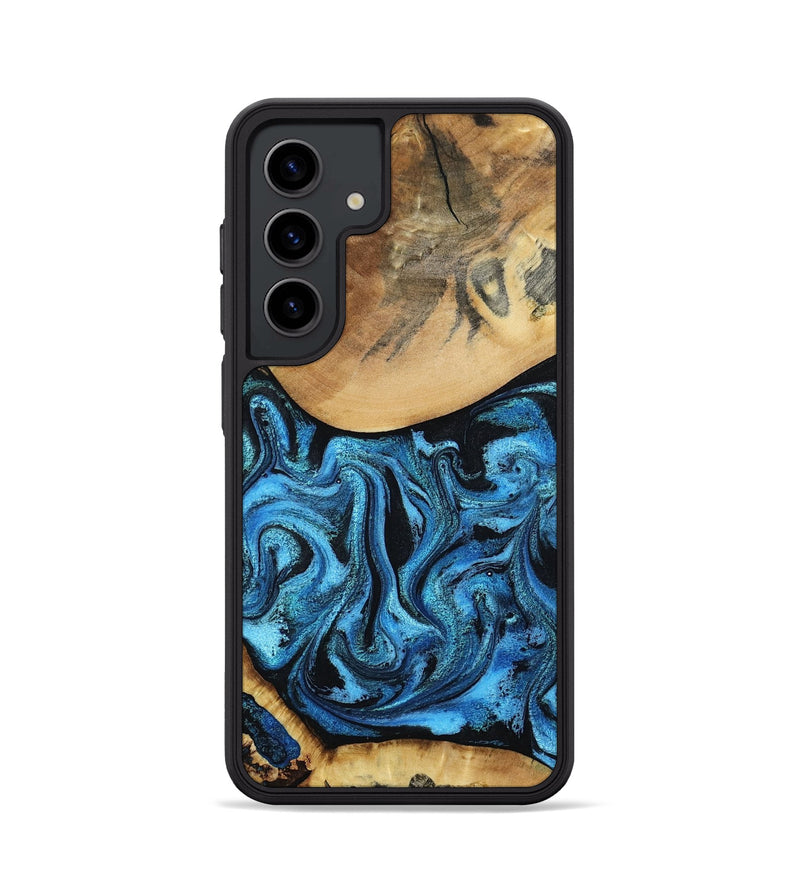 Galaxy S24 Wood Phone Case - Lenna (Blue, 798176)