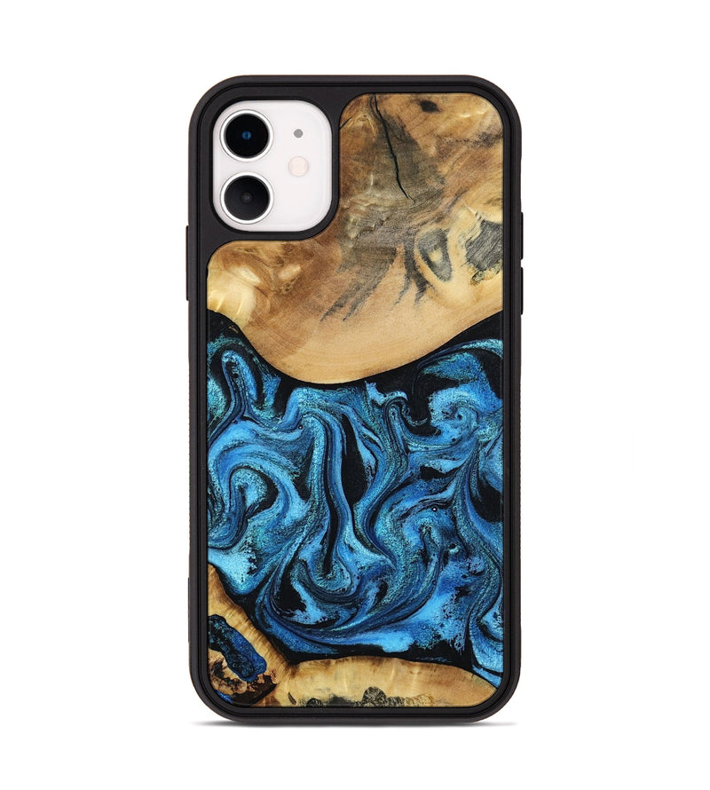 iPhone 11 Wood Phone Case - Lenna (Blue, 798176)
