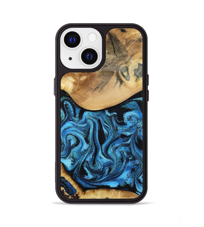 iPhone 13 Wood Phone Case - Lenna (Blue, 798176)