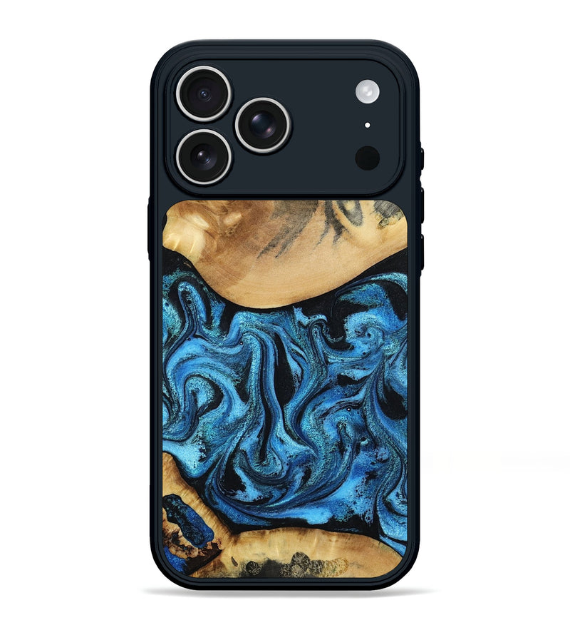 iPhone 17 Pro Max Wood Phone Case - Lenna (Blue, 798176)