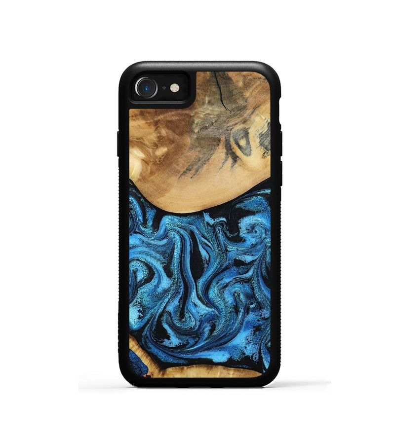 iPhone SE Wood Phone Case - Lenna (Blue, 798176)
