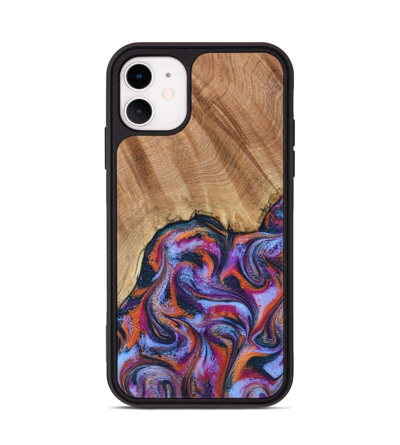 iPhone 11 Wood Phone Case - Reva (Blue, 798183)
