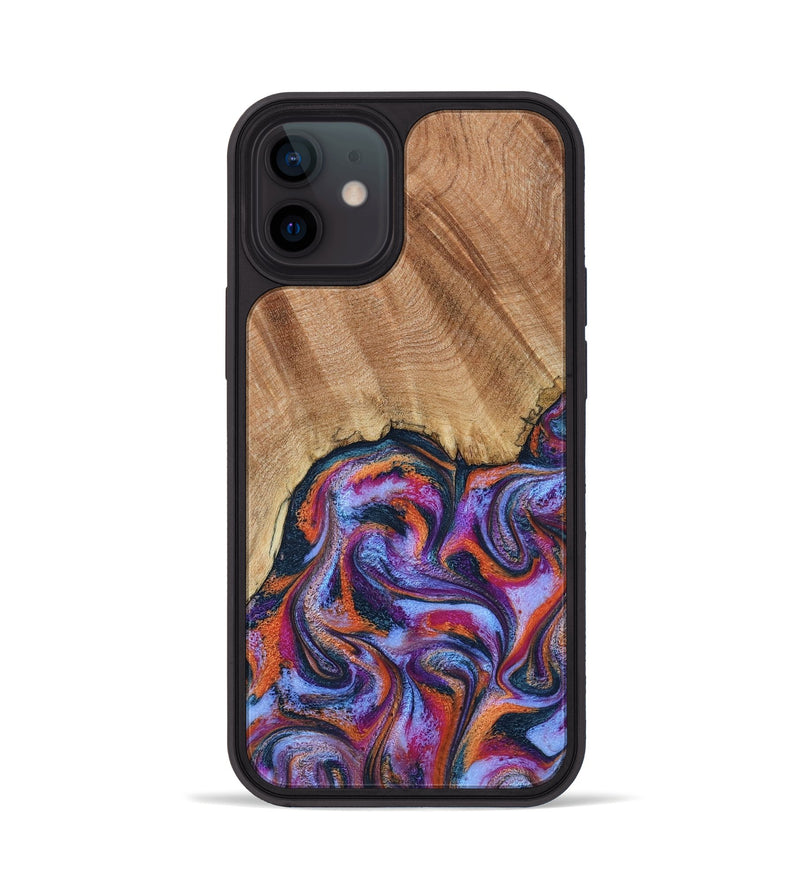 iPhone 12 Wood Phone Case - Reva (Blue, 798183)