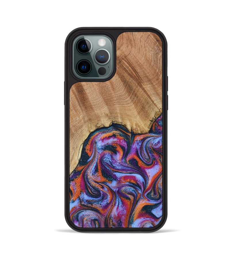 iPhone 12 Pro Wood Phone Case - Reva (Blue, 798183)