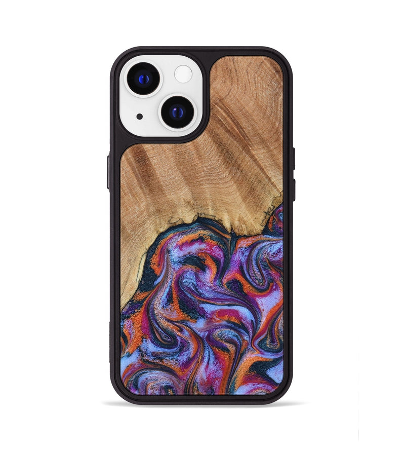 iPhone 13 Wood Phone Case - Reva (Blue, 798183)