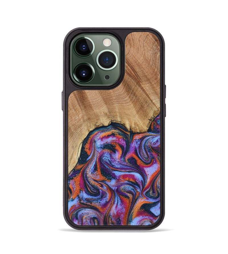 iPhone 13 Pro Wood Phone Case - Reva (Blue, 798183)