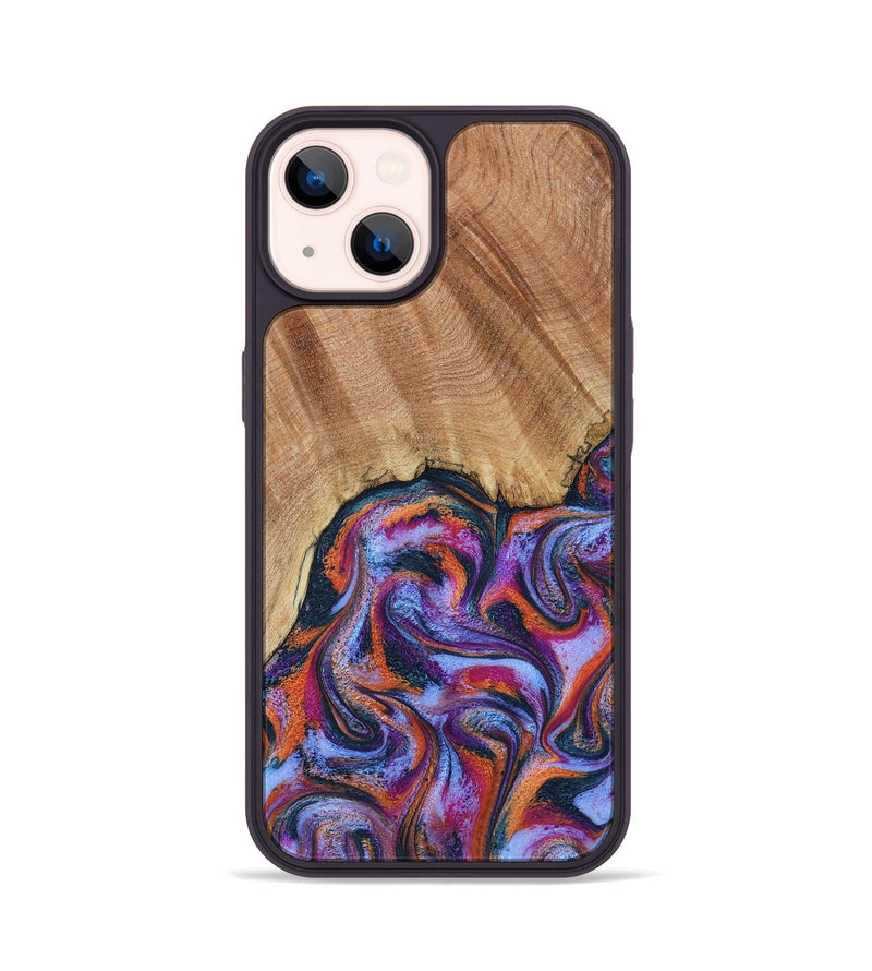 iPhone 14 Wood Phone Case - Reva (Blue, 798183)