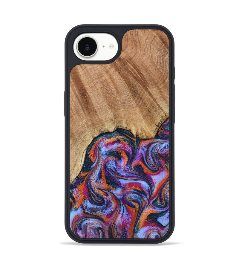 iPhone 16e Wood Phone Case - Reva (Blue, 798183)