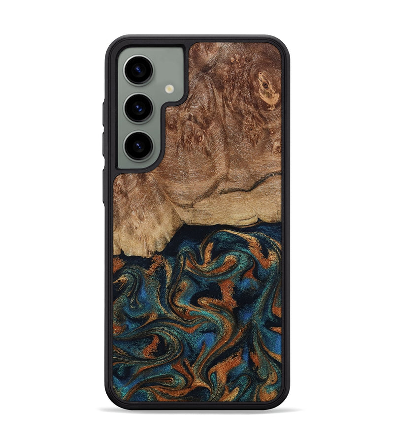 Galaxy S24 Plus Wood Phone Case - Lyndsey (Teal & Gold, 798194)