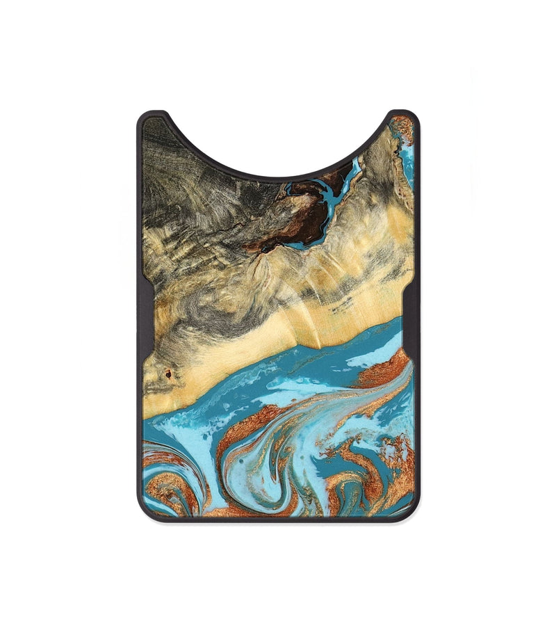 Alloy Wood Wallet - Conrad (Teal & Gold, 798201)