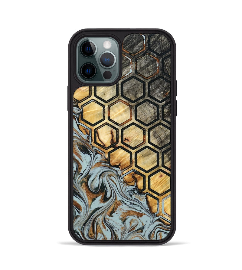iPhone 12 Pro Wood Phone Case - Zayd (Pattern, 798215)