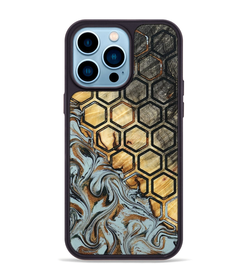 iPhone 14 Pro Max Wood Phone Case - Zayd (Pattern, 798215)