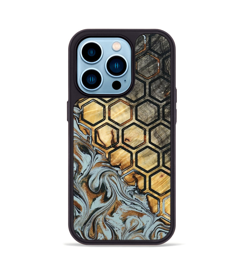 iPhone 14 Pro Wood Phone Case - Zayd (Pattern, 798215)