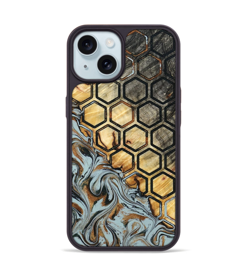 iPhone 15 Wood Phone Case - Zayd (Pattern, 798215)