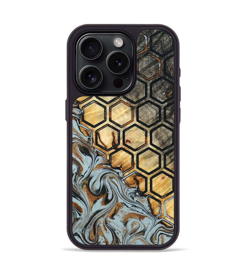 iPhone 15 Pro Wood Phone Case - Zayd (Pattern, 798215)