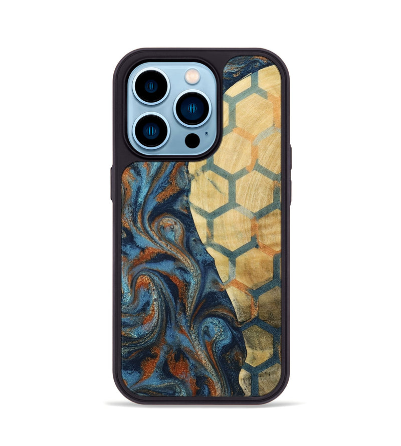iPhone 14 Pro Wood Phone Case - Darrin (Pattern, 798220)