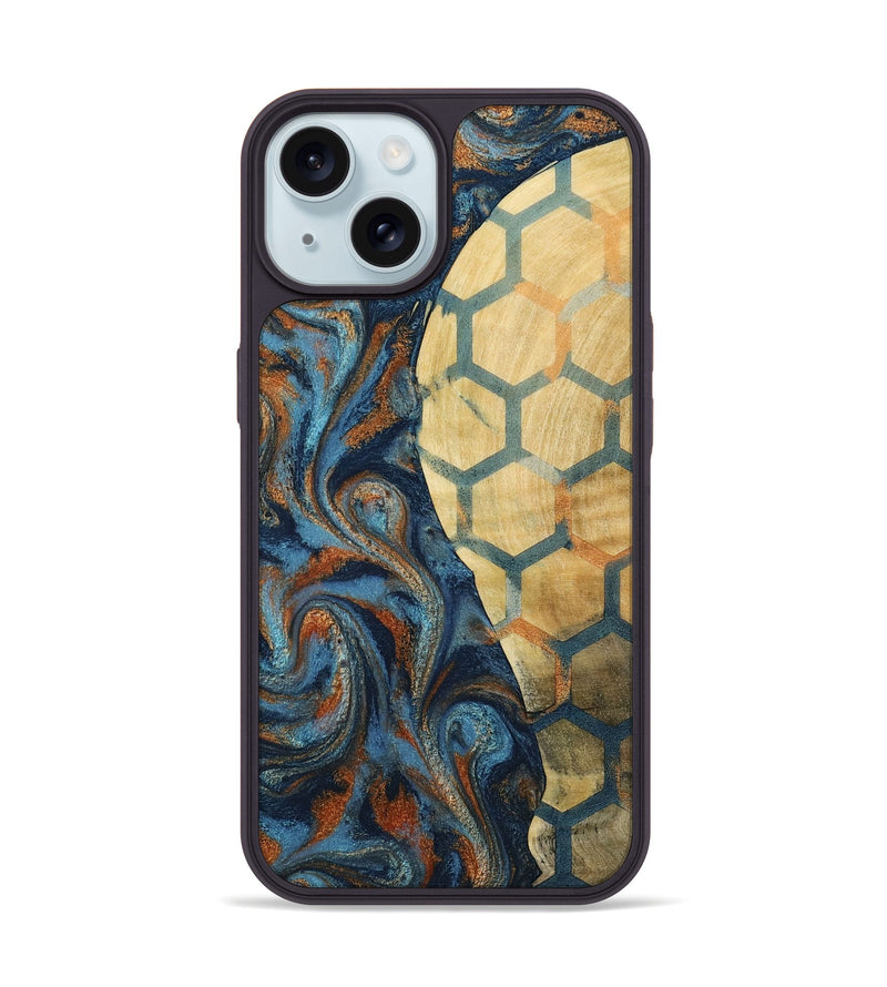 iPhone 15 Wood Phone Case - Darrin (Pattern, 798220)