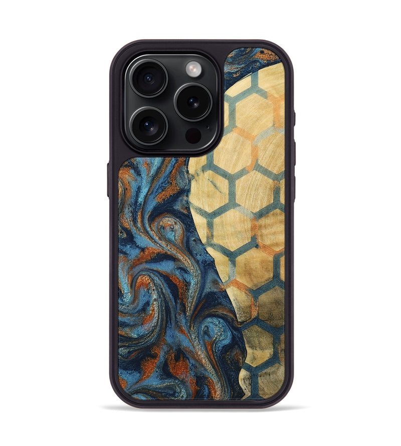 iPhone 15 Pro Wood Phone Case - Darrin (Pattern, 798220)