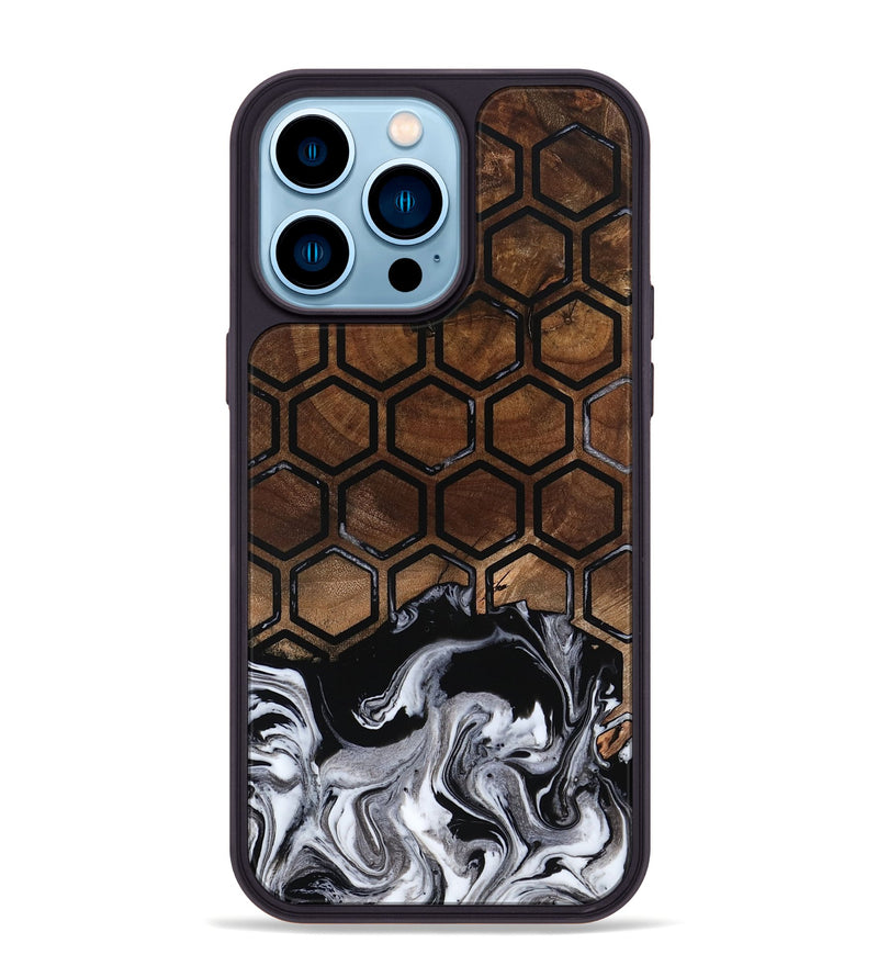 iPhone 14 Pro Max Wood Phone Case - Garnett (Pattern, 798221)