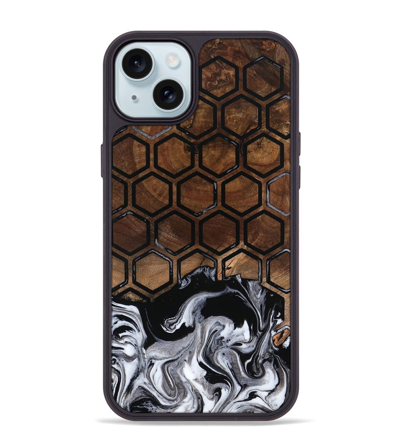 iPhone 15 Plus Wood Phone Case - Garnett (Pattern, 798221)