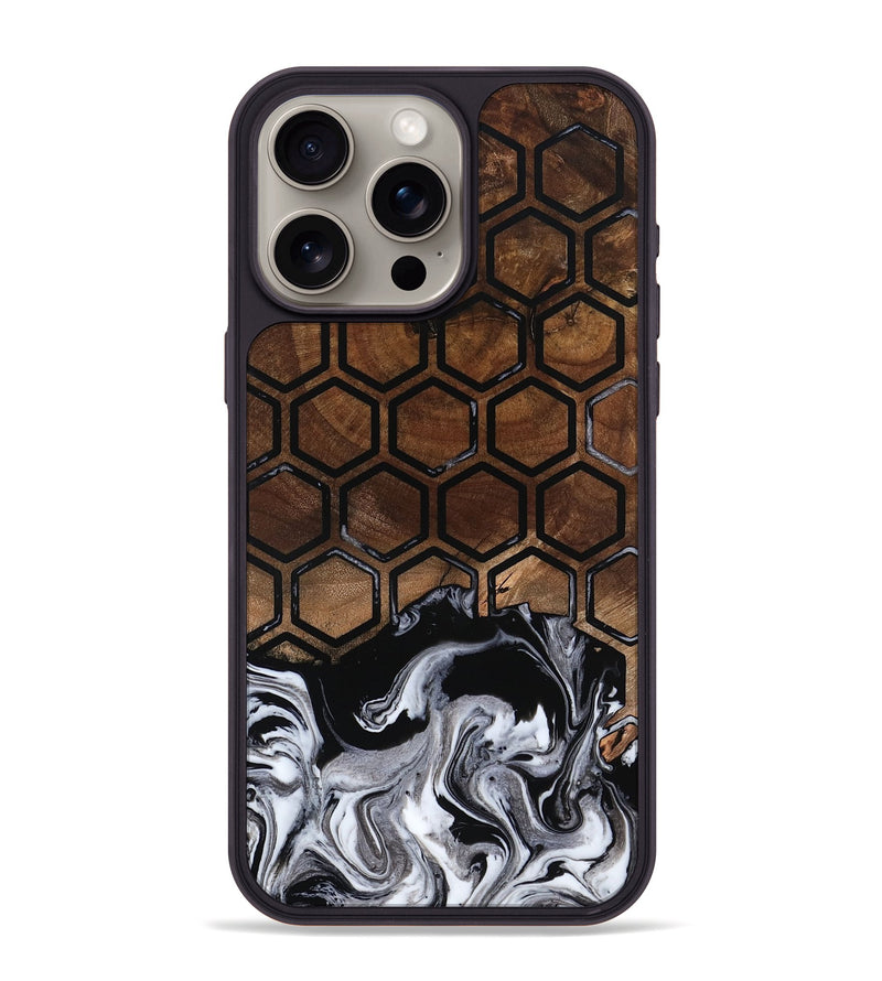 iPhone 15 Pro Max Wood Phone Case - Garnett (Pattern, 798221)