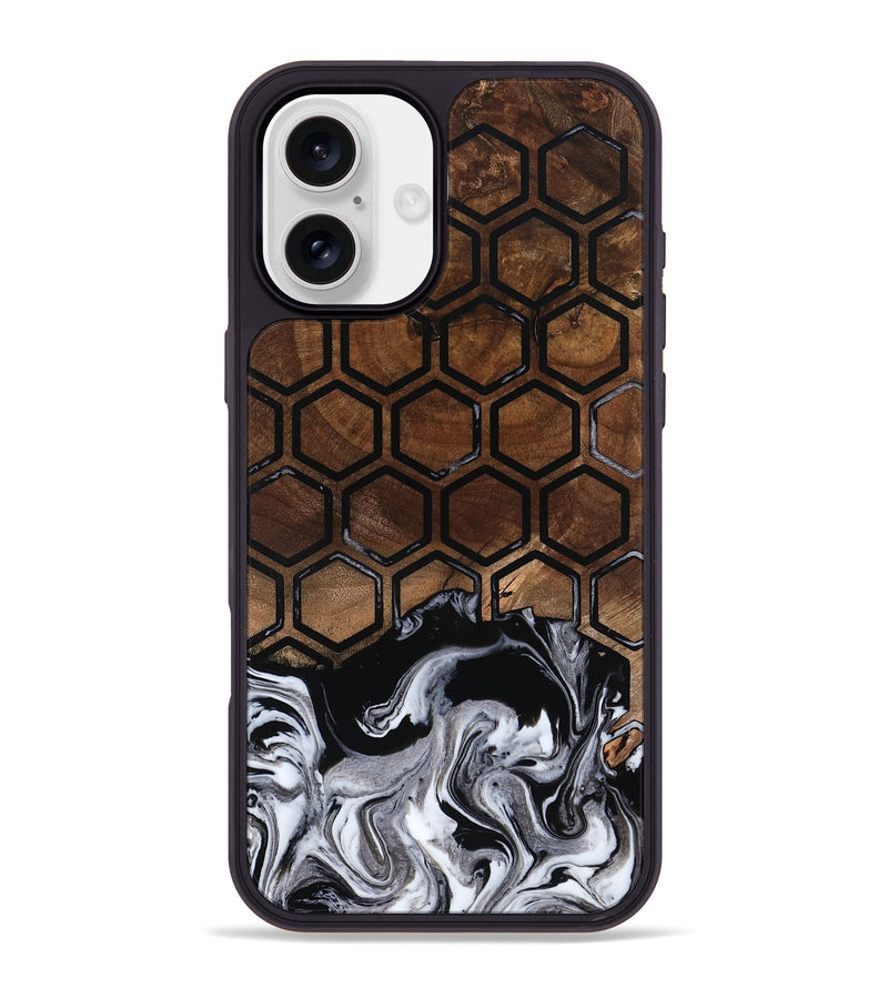 iPhone 16 Plus Wood Phone Case - Garnett (Pattern, 798221)