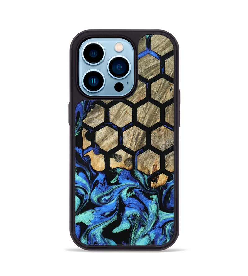 iPhone 14 Pro Wood Phone Case - Kiara (Pattern, 798225)