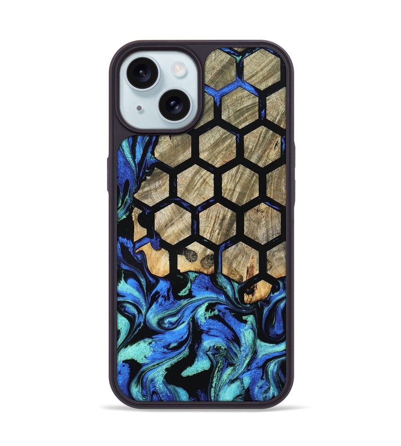 iPhone 15 Wood Phone Case - Kiara (Pattern, 798225)